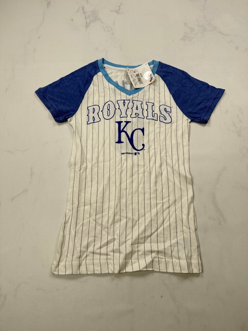 Genuine Merchandise Kansas City Royals Cain 6 T-Shirt White 2000s - Girls 10/12